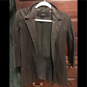 Veda soft leather blazer